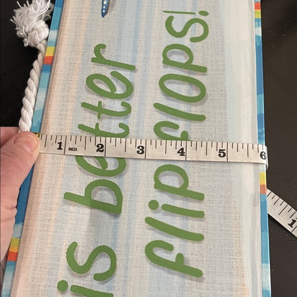 Colorful Beach-Themed Wall Sign - Picture 3 of 3